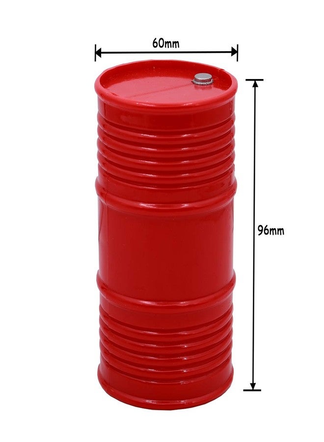 Treehobby RC Truck Oil Drum/Plastic Oil Drum Container for 1:10 SCX10 CC01 D90 RC4WD RC Rock Crawler Decorative Accessories(Red) - Image 5